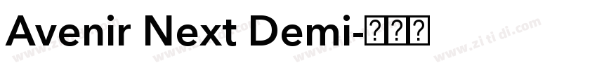 Avenir Next Demi字体转换